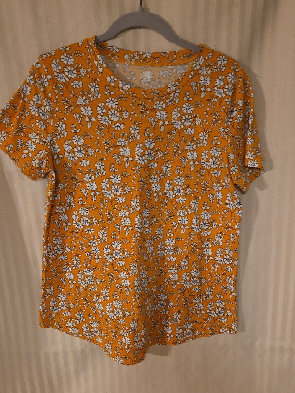 Tickled Teal Women's Floral Short Sleeve Tee